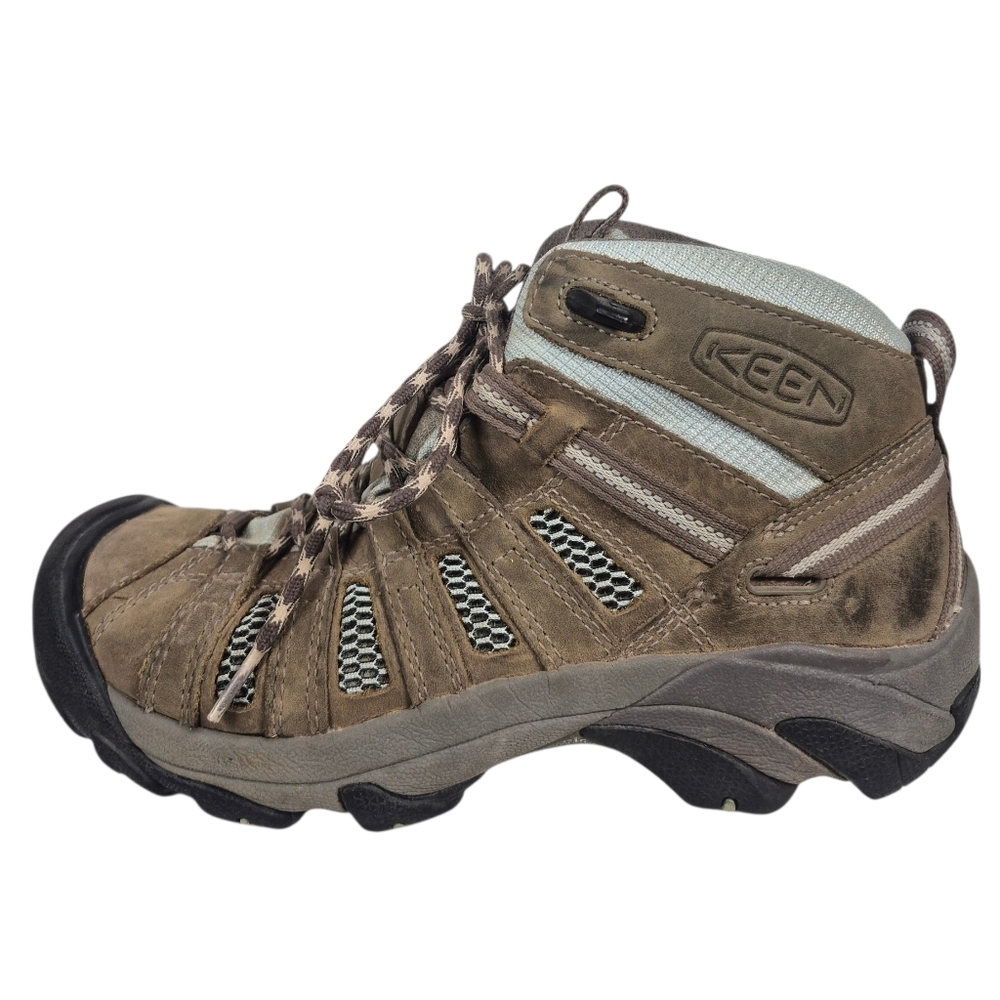 Keen Women's Voyageur Brown Leather Hiking Boots Size 8.5